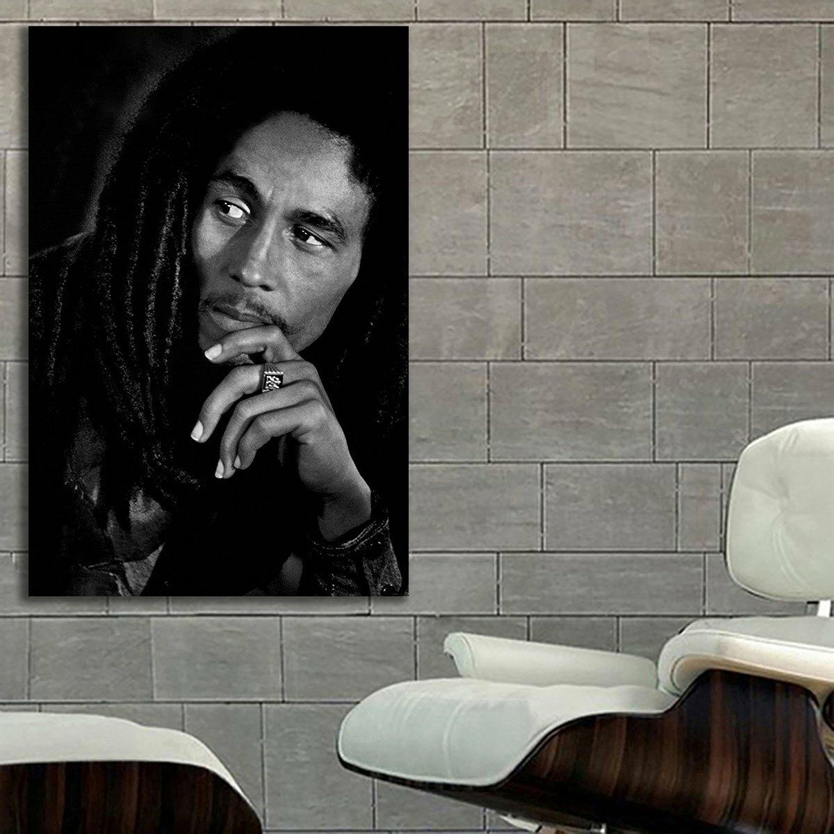 EB020BW Bob Marley Art Music Reggae Rock Rap Hip Hop Poster Art