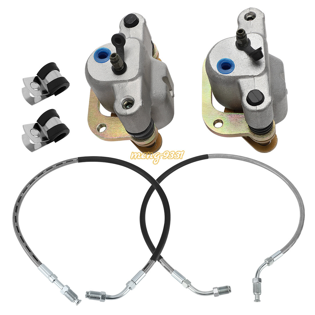 02 Polaris Trailblazer 250 OEM Front Brake Calipers With Pads - Foto 3