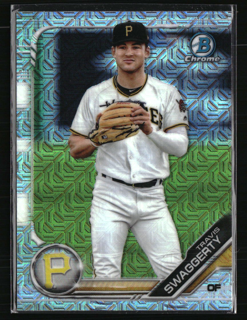 Travis Swaggerty 2019 Bowman Chrome Prospects Mojo Refractor #BCP-93 Baseball