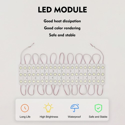 LED Module, LED Windows Lights Blue 100pcs 49.8 Ft 5730 SMD 150LM Per LED Mod... - Picture 2 of 6