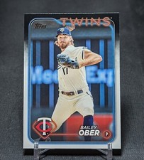 Bailey Ober 2024 Topps Series 1 Flagship Baseball Card #121 Minnesota Twins