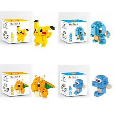 LBOYU Pokemon Figuren Nano Micro Blöcke Kits (ca. 200 Stück) zur Auswahl
