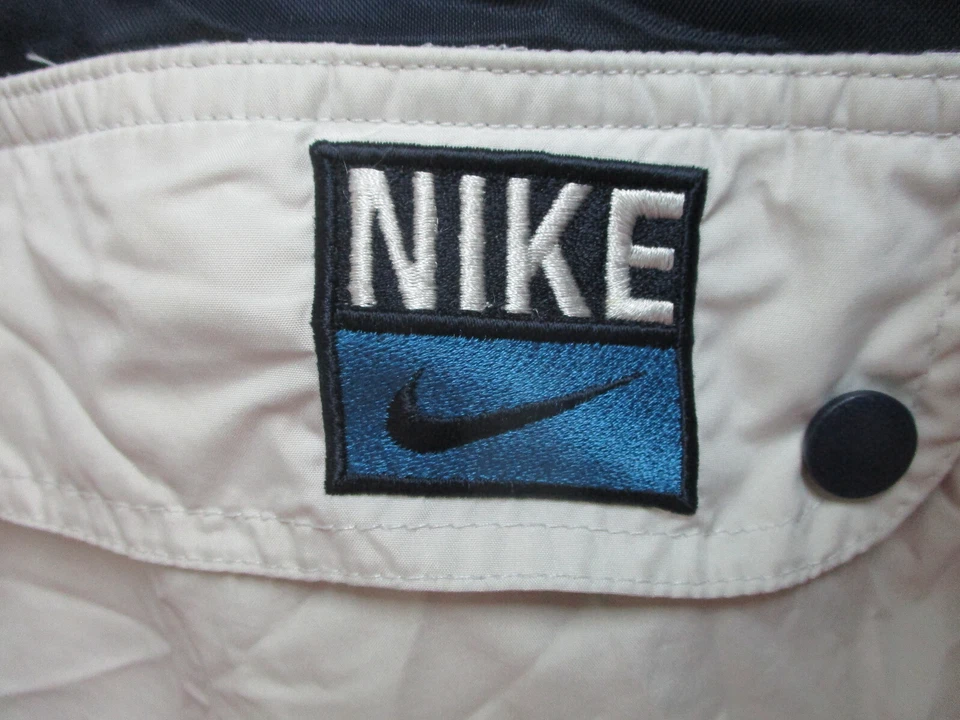 VINTAGE Nike Jacket Medium Adult Blue White Windbreaker Hoodie Half Zip Mens M - Image 4 of 4