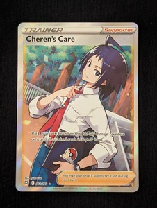 Cheren's Care 168/172 Full Art Ultra Rare Holo Pokémon Brilliant Stars NM-Mint