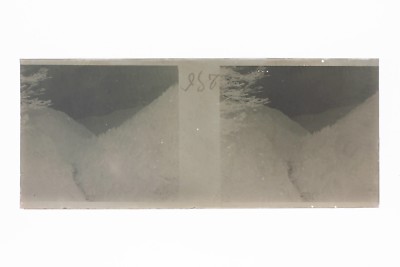 Berg Glasplatte Stereo Negativ Vintage PL33L11P28
