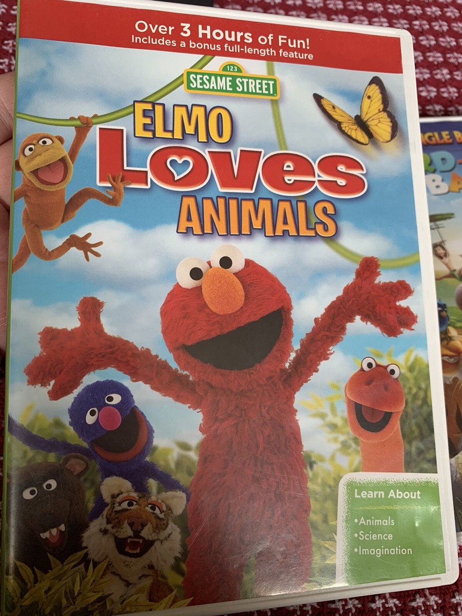 Sesame Street: Elmo Loves Animals VG + The Jungle Book Bird-Day