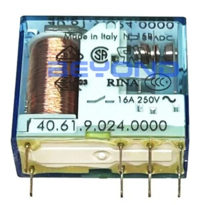 Finder Relè Di Potenza 65.61.9.024.0300, 30A 24V DC, 1 Contatto NA, Per PCB