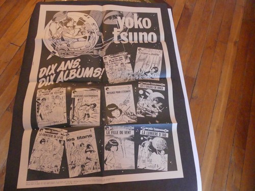 SUPPLEMENT JOURNAL SPIROU N°2189 POSTER YOKO TSUNO SPIRALE DU TEMPS (VTO) 1980 - Picture 2 of 2