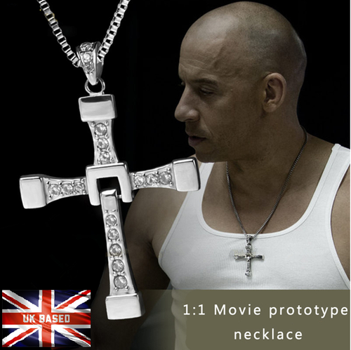 Silver Cross Chain Necklace Fast 
