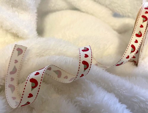 Bertie's Bows ROBIN MISTLETOE FOLK BIRD TREE Christmas - Grosgrain ribbon 16mm - Picture 15 of 23