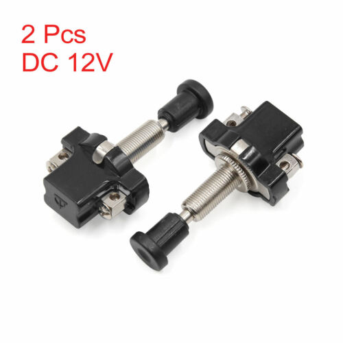 2Pcs 8mm Thread Mount Electrical Car ON-OFF Push-Pull Switch DC 12V - Foto 1 di 1