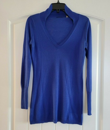 Elie Tahari Women Silk Cashmere Blend Blue Sweater Size XS - Picture 11 of 11