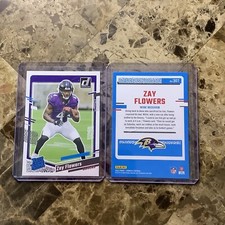 2023 Panini Donruss Rated Rookie Zay Flowers #307 Baltimore Ravens B-9