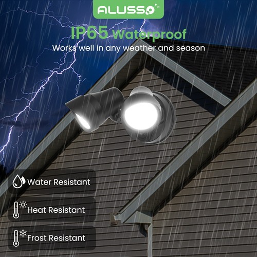 2000lm LED Twin Security Floodlight D2D/PIR Motion Sensor Outdoor Yard Walllight - Picture 17 of 29