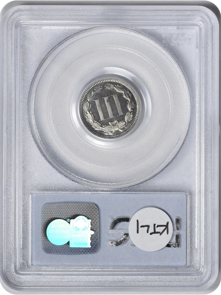 1873 Three Cent Nickel Closed 3 PR65CAM PCGS - Image 2 of 4