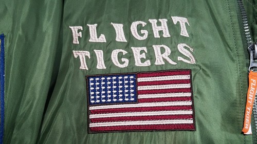 Flight Tigers Jacket P-98 Warhawk Green Bomber Souvenir Replica WWII Style 3XL - Picture 11 of 19