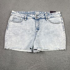 Ava Viv Shorts Stretch Mid Rise Midi No Gap Waistband Womens 20W NWT