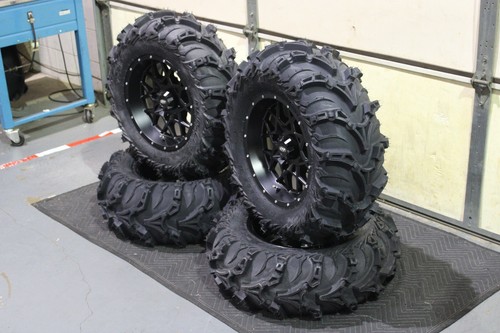 RANGER XP1000 27" MUD LITE II & 14" HURRICANE ATV TIRE & WHEEL KIT POL10K - Picture 2 of 7
