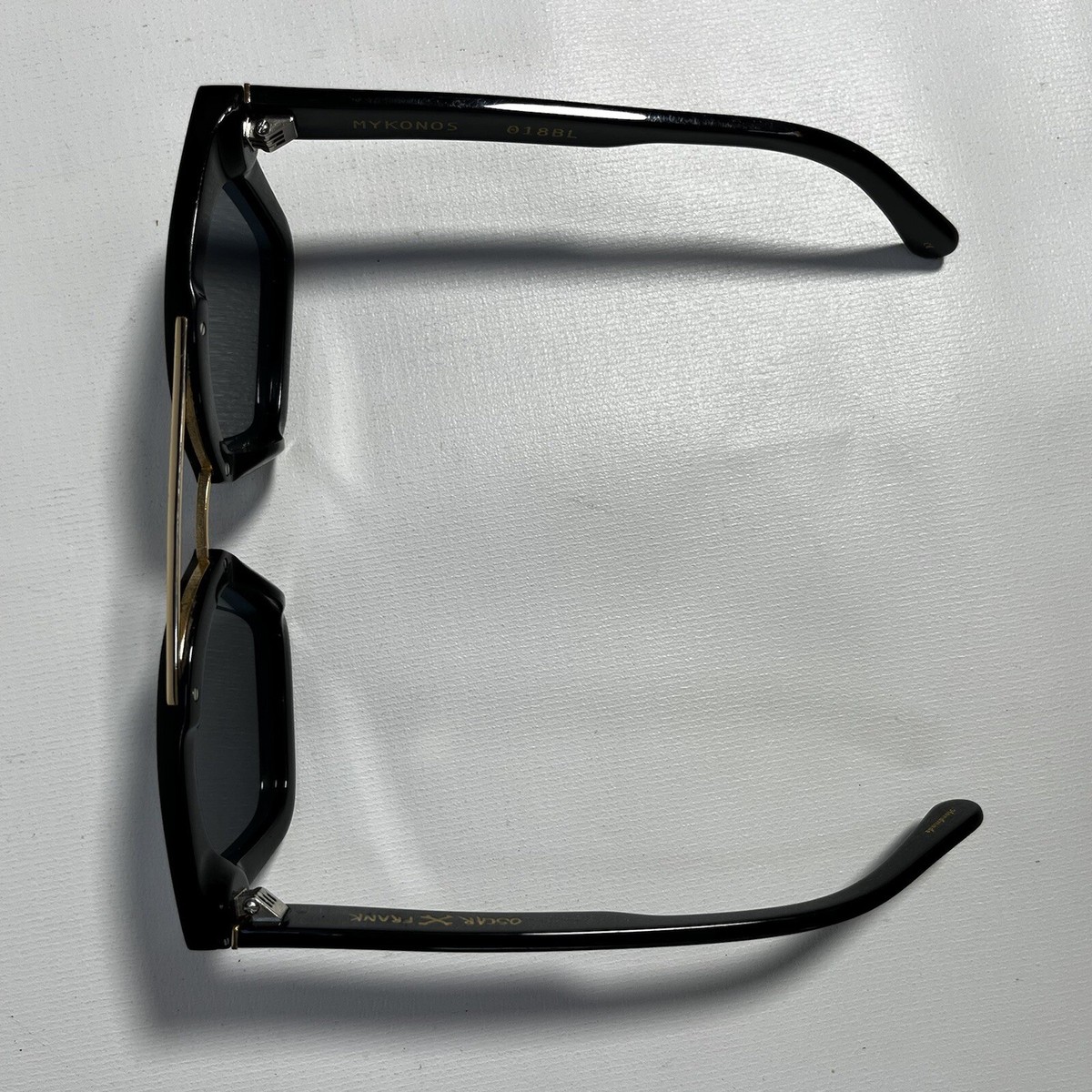 Oscar X Frank Mykonos Womens Sunglasses Black Gold Metal  display picture 1