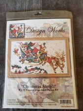 NIP Counted Cross-stitch kit "Christmas Sleigh" Design Works 5991