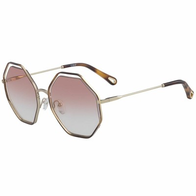 CHLOÈ POPPY CE 132S 211 PEACH OCTAGONAL SUNGLASSES OCCHIALI SOLE LUNETTES  SOLEIL | eBay
