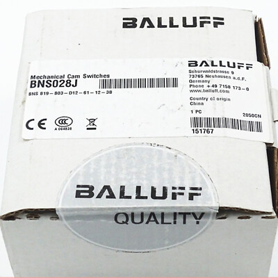 BNS026R | Interruttore Di Fine Corsa BALLUFF, Stantuffo, NO/NC, 250V, 6A, IP67 | RS