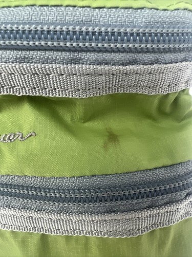 Eddie Bauer Green Cross Body Bag 3 Zipper Crossbody Strap - Picture 3 of 10
