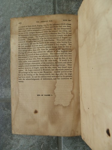 "History of the War of Independence of the USA Vol 1"-Botta-1837-Leather - Picture 12 of 12