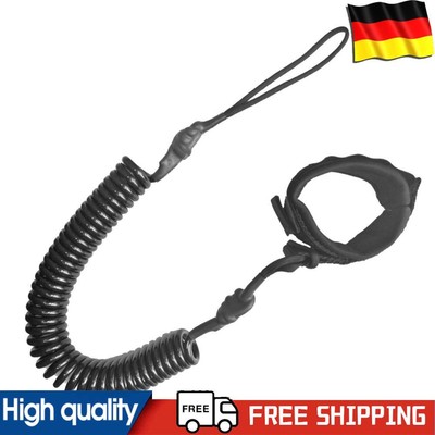10ft Coil Surfboard Leash TPU Neoprene Surfing Stand Up Board Leash Wire Rope