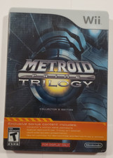 Metroid Prime Trilogy Collectors Edition Steelbook Nintendo Wii FOR DISPLAY ONLY
