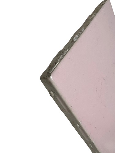 10 Vtg Pink Porcelain Ceramic Tile 4 1/4" Sunset Exacto Spacer Tile USA Flaws -J - Picture 3 of 10