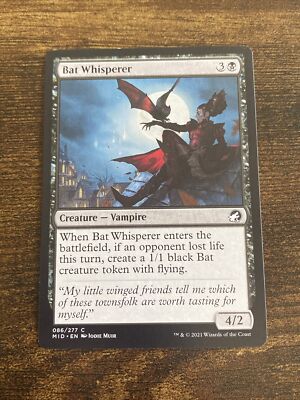 Bat Whisperer 086/277 Innistrad: Midnight Hunt MTG Magic The Gathering ...