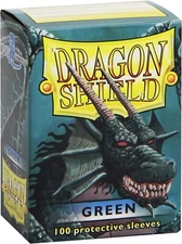Dragon Shield Standard Size Card Sleeves – Classic Green 100 CT - MTG 