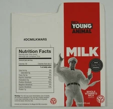 DC's Young Animal Milk Wars Promo milk carton NEW UNASSEMBLED Gerard Way