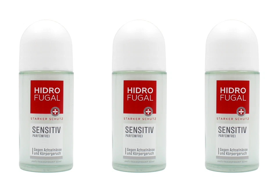 HidroFugal Sensitiv Anti-Transpirant Deo Roll , 3x50ml EAN42397410