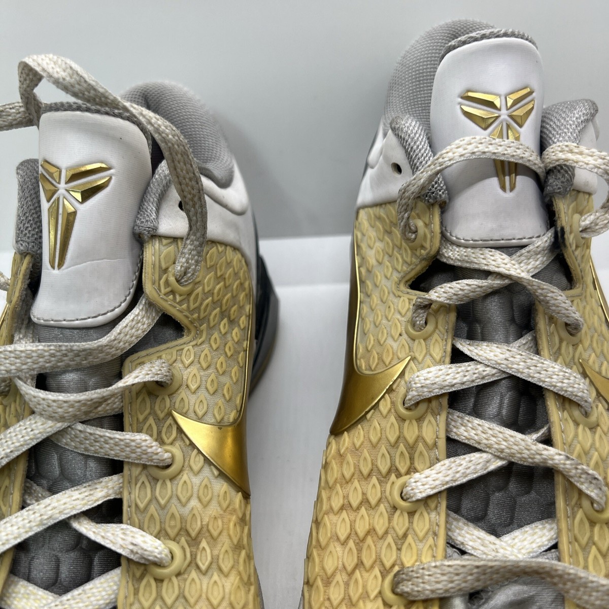 2012 Nike Zoom Kobe 7 VII System Elite 511371 100 white metallic