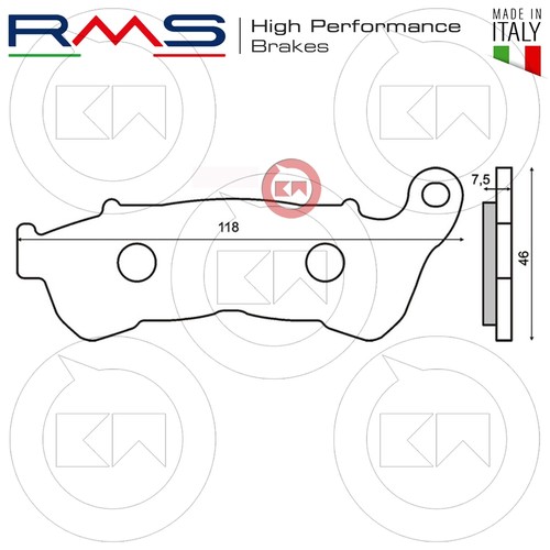 KIT COMPLETO PASTIGLIE FRENO ANTERIORI + POSTERIORI HONDA SH 300 2010 2011 2012 - Imagen 3 de 4