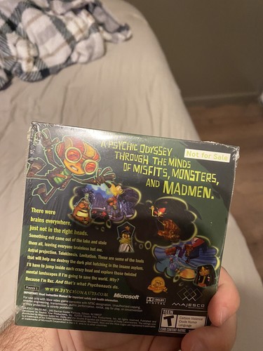 Psychonauts Demo Disc ORIGINAL Xbox not for resale extremely rare SEALED GAME - Picture 2 of 2