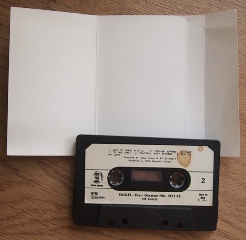 THE EAGLES - GREATEST HITS (ASYLUM M5E7E1052) AUSTRALIA / NEW ZEALAND CASSETTE 1 - Picture 3 of 3