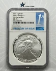 2021 Silver Eagle T-2 Eagle Landing NGC MS70 First Day of Issue