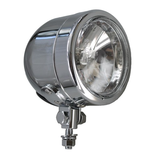 Motorcycle Headlights Light 90mm Chrome E-No. for Kawasaki VN900 Classic Tourer - Picture 1 of 2