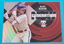 2022  Topps Generation Now #GN-23 Alec Bohm Philad Phillies Baseball Card M4