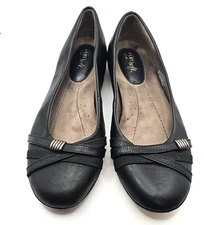 EuroSoft by Sofft Shaina Black Ballet Flats Women's 10 Leather #114
