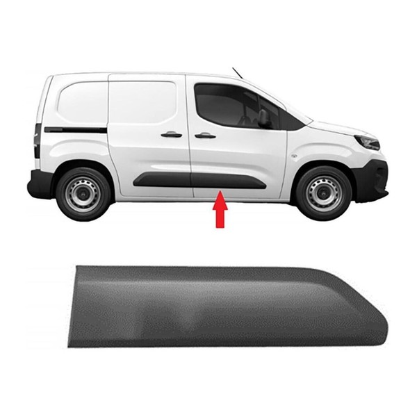 Diederichs Zierleiste TüR Grundiert FüR Opel Combo Peugeot Partner Vorne Rechts-image