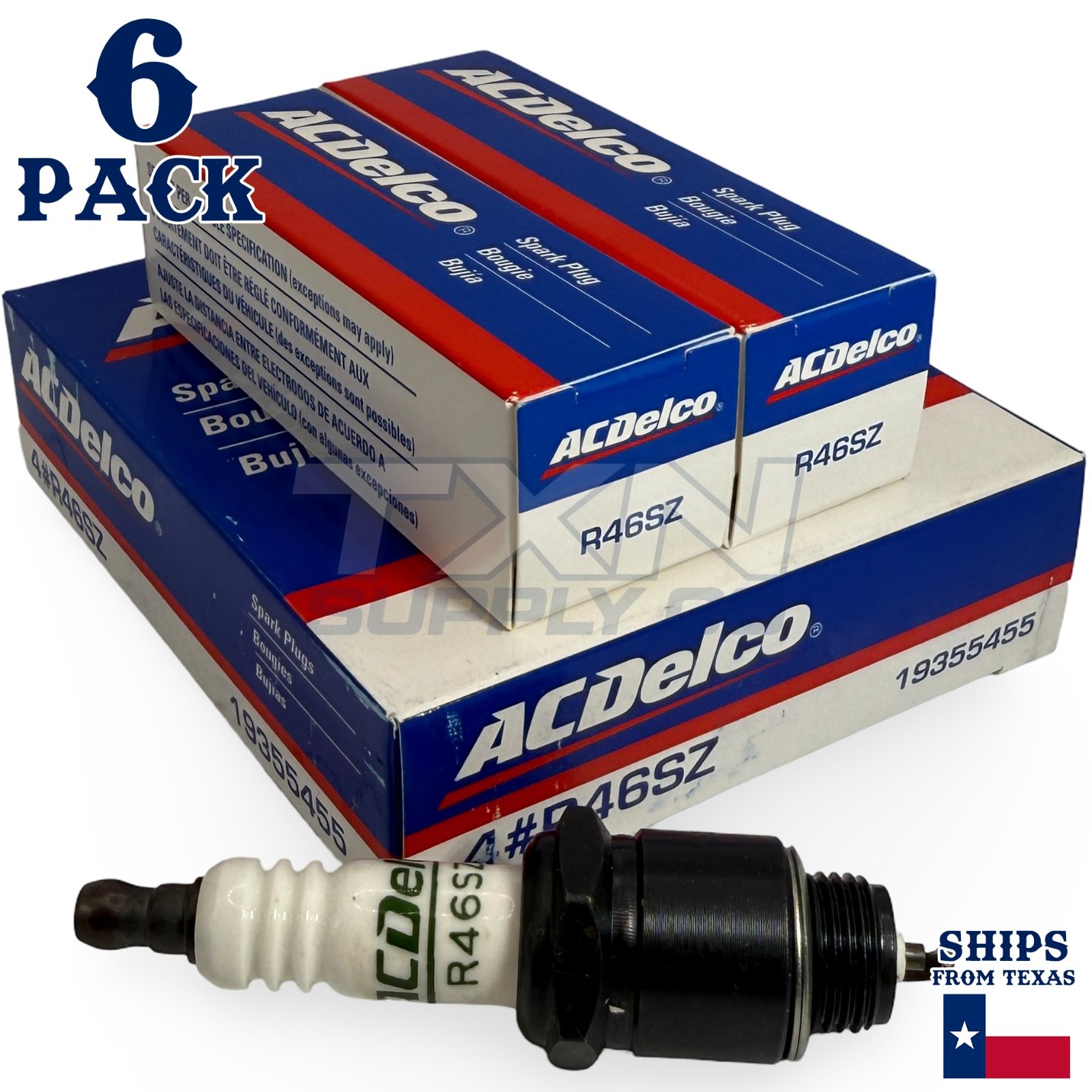 ACDelco R46SZ Conventional Spark Plug - 6 Pack