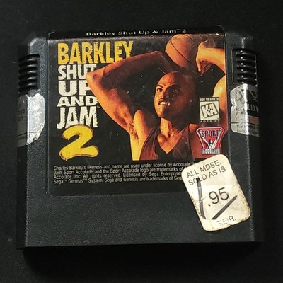 Barkley Shut Up and Jam 2 Sega Genesis Game Only NTSC-U/C Tested Authentic