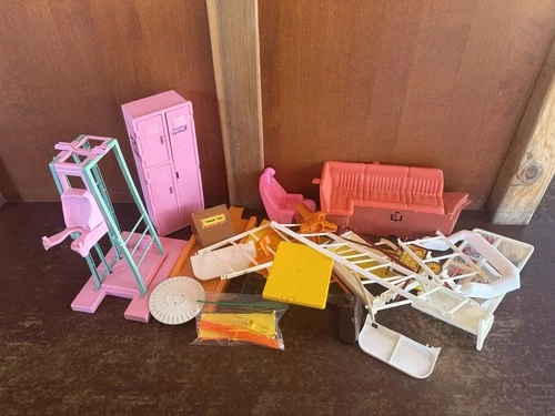 Huge Vintage Barbie Lot Of Playset Parts And Pieces 1970s 1980s