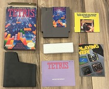 Tetris (Nintendo NES, 1989) CIB Complete w/ Poster & Inserts Tested Works