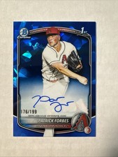 2025 Bowman Draft Sapphire Patrick Forbes RC #CPA-PF 1st Bowman Chrome Auto/199