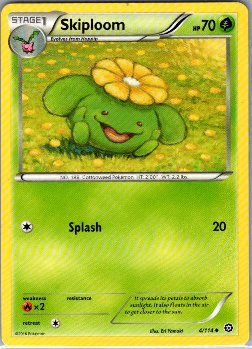 Skiploom 4/114 Uncommon Steam Siege Lightly Played